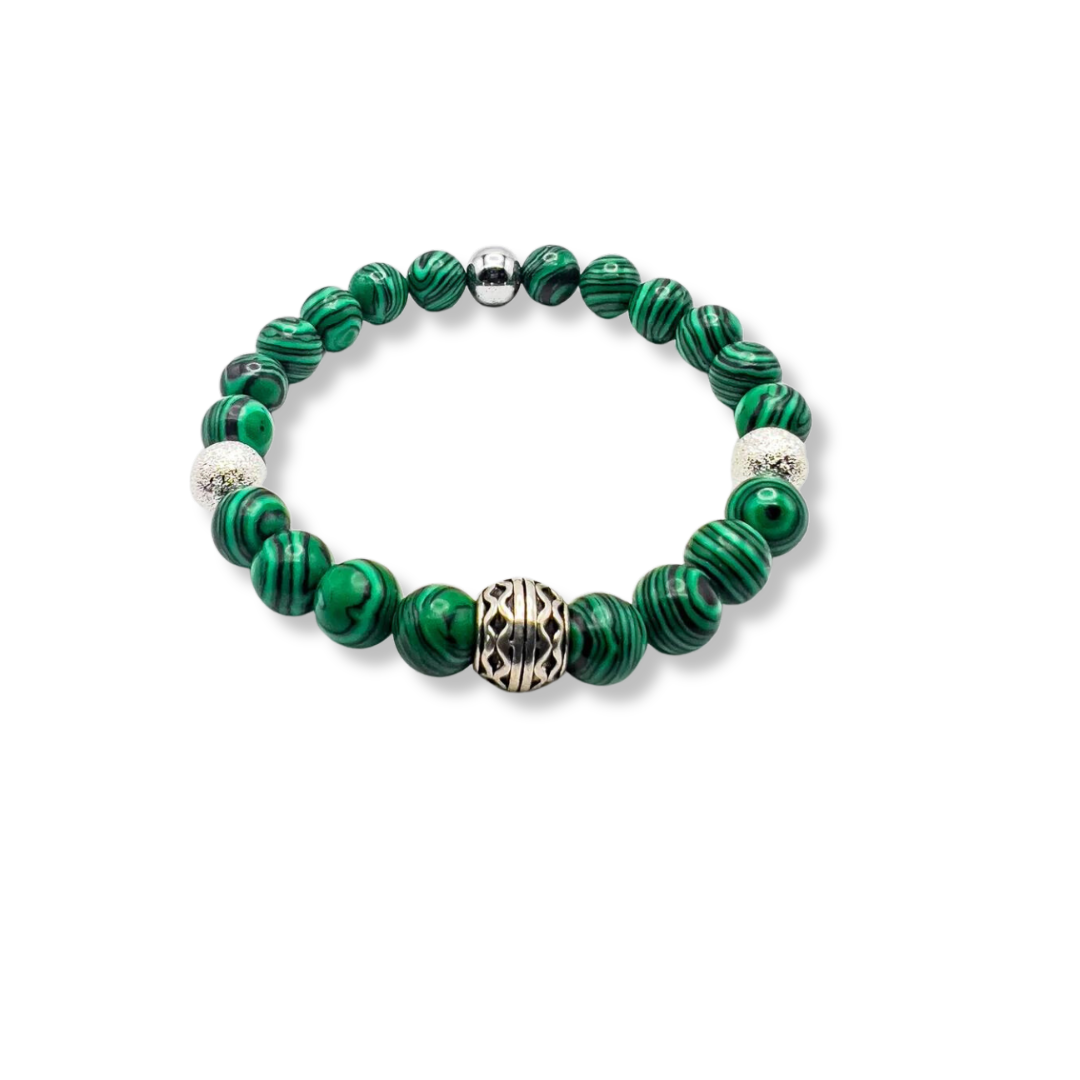 【AEKKI】Green Mellow Eclipse Natural Stone Bracelet kalifano-gemstone-bracelets-